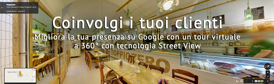 Virtual Tour con Google Business View Realizzazione Virtual Tour a Lecce con Google Business View