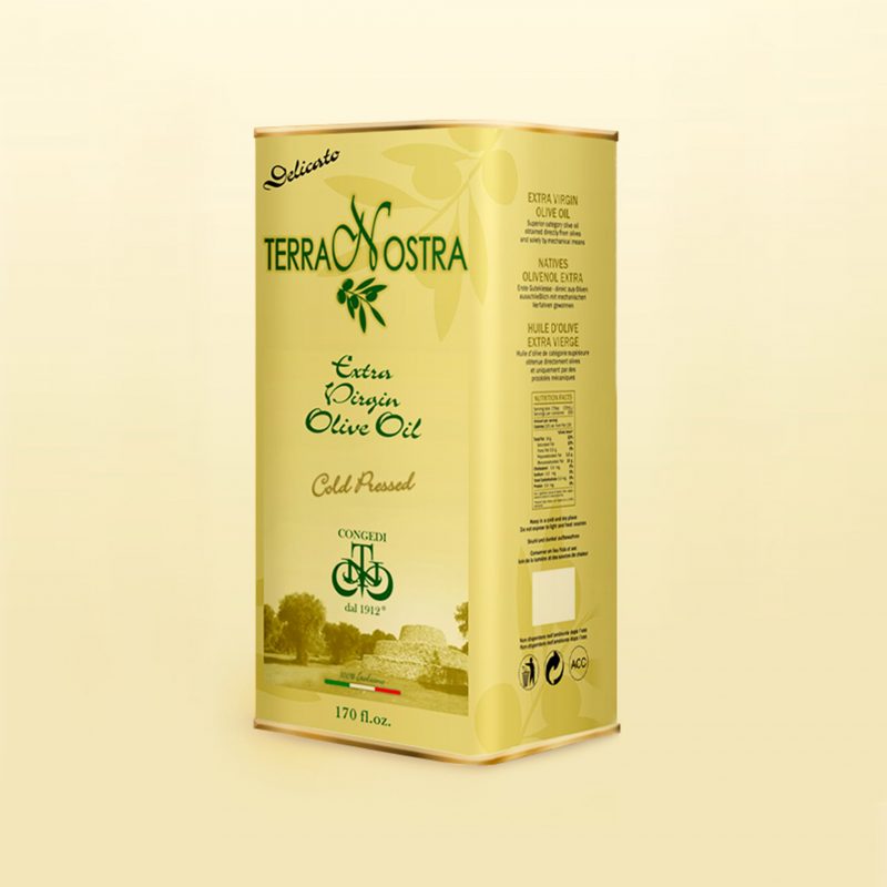 Realizzazione grafica design lattina di olio