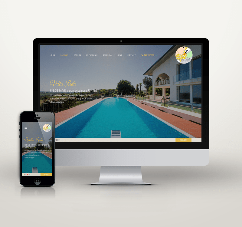 Sito Web Villa Leda Realizzazione siti web lecce
